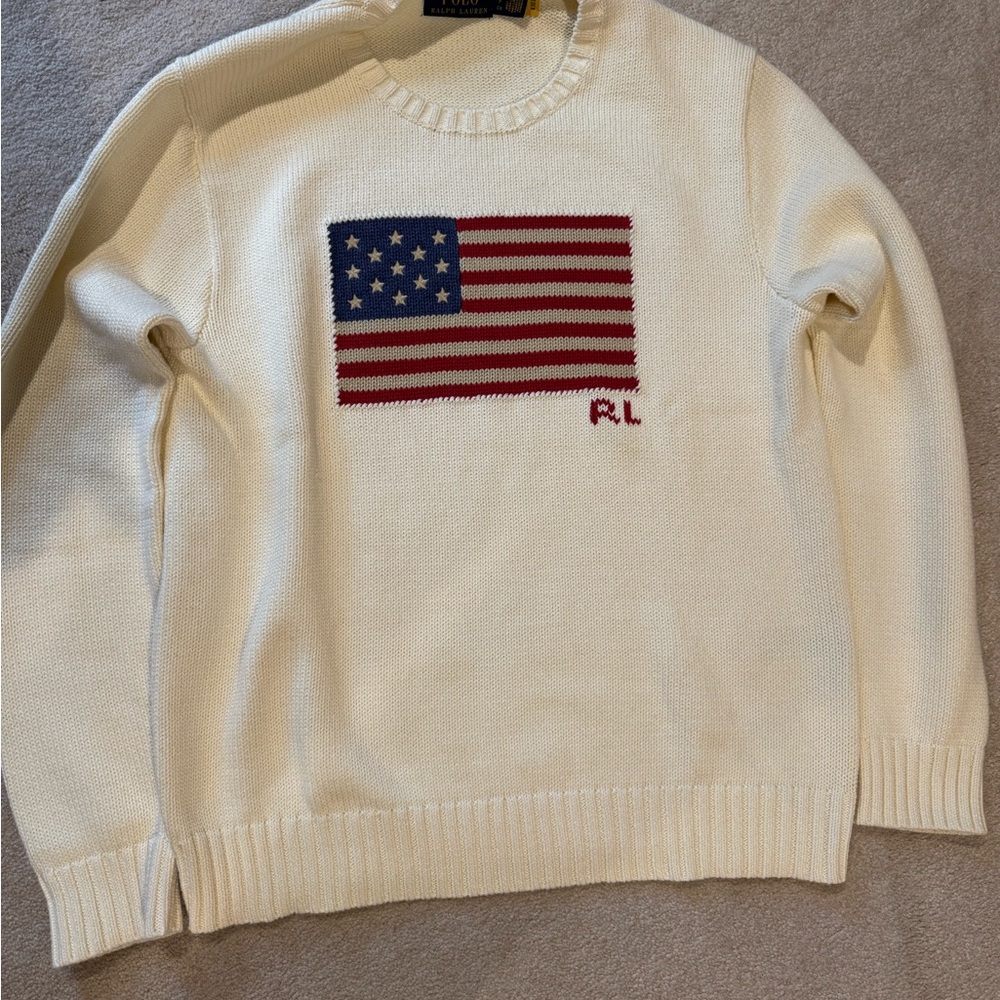Ralph Lauren Polo Cream Knit Sweater size S